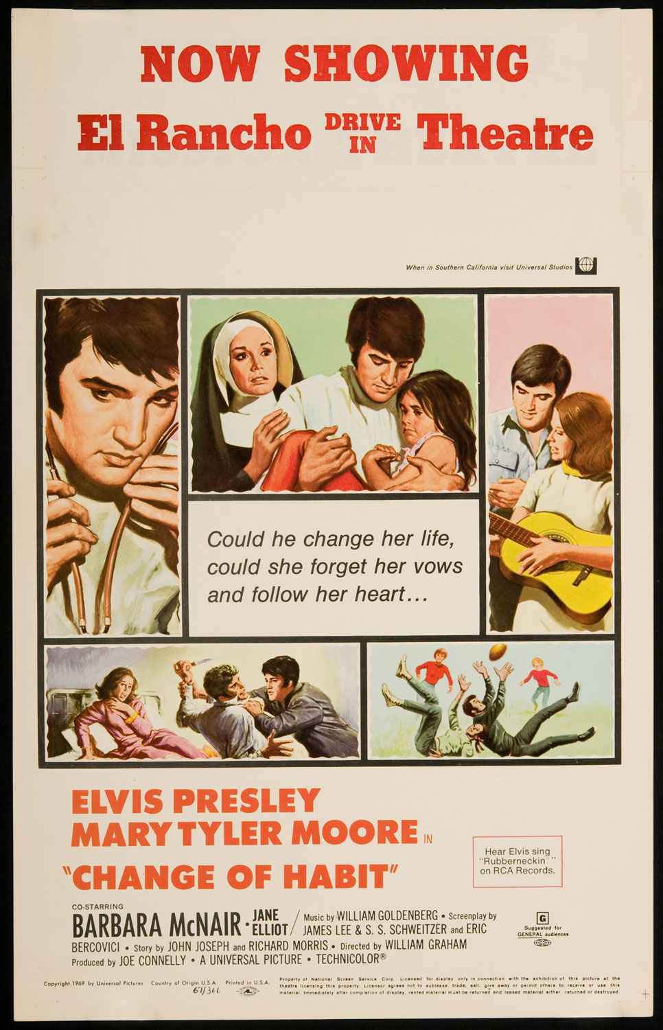 thumbnail image 2 of Change Of Habit (1969) Elvis Presley Blu-ray – NEW USA Compatible Drama With English Audio & Subtitles 2 of 4